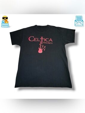 Men’s Unknown Brand Celtica Pipes Rock! Band T-Shirt